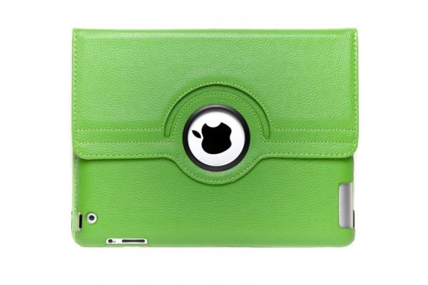 iPad Mini 1-2-3 PU Leren Draaibare Hoes Groen