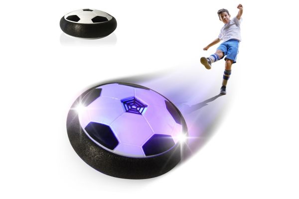 Hoverball zwart / wit voetbal op lucht voor binnen