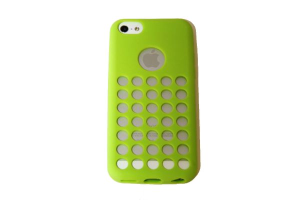 iPhone 5C Hoesje met gaatjes Groen