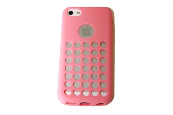 iPhone 5C Hoesje met gaatjes Roze