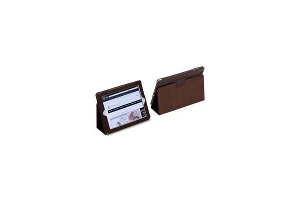 iPad 2017 9.7 Book Cover PU leer bruin