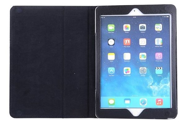 iPad Air 1 Book Cover PU leer Zwart