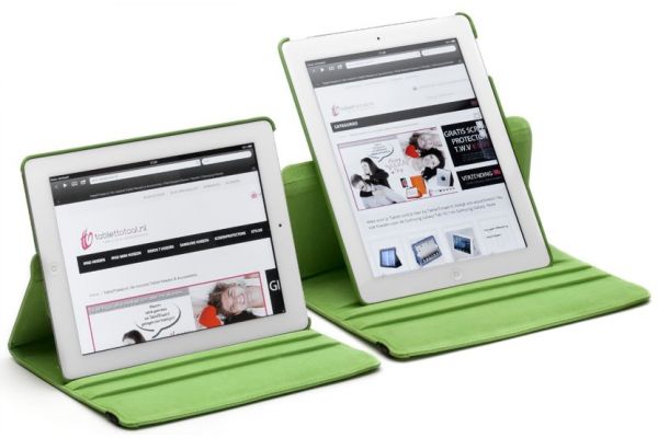 Tablet PU Leer iPad Pro 9.7 inch Draaibare Hoes groen