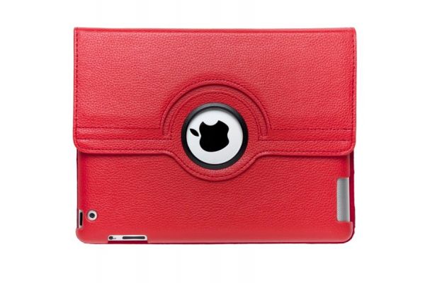 iPad Mini 1-2-3 PU Leren Draaibare Hoes Rood