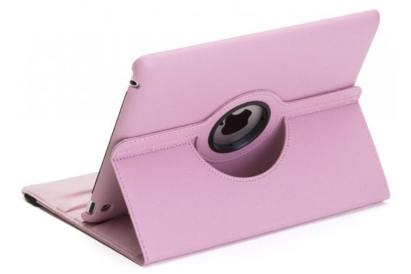 iPad Air 1 PU Leer Draaibare Hoes Roze