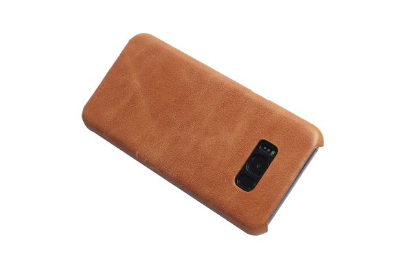 Samsung Galaxy S8 echt lederen back cover beige