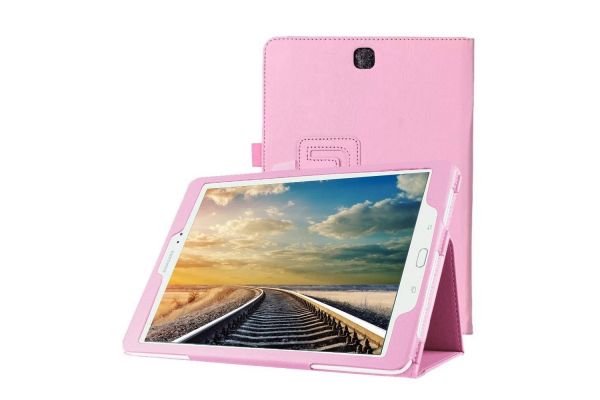 Samsung Tab S2 9.7 hoes PU Leer Book Cover Roze T810 T813 T815 T819