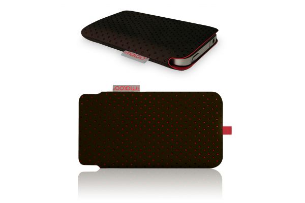 iPhone 3/4/4S Pouch van Redmaloo Nappaleer Chocolate