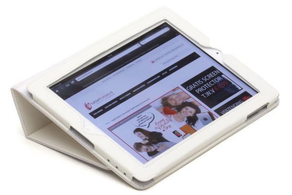 iPad Air 2 Book Cover PU leer Wit