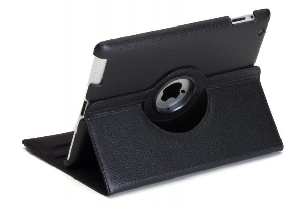 iPad Air 1 PU Leer Draaibare Hoes Zwart