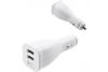 Samsung S20 - S20+ autolader 2 x fast charger inclusief Samsung USB TYPE-C kabel wit